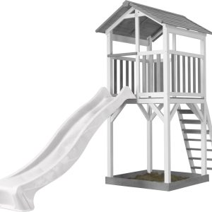 AXI Beach Tower blanc/gris + toboggan blanc
