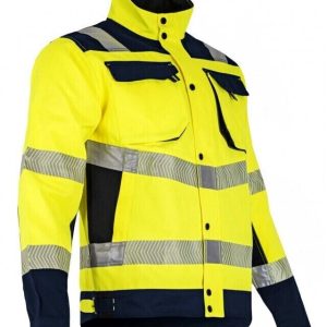 LMA Workwear 2219 T fluorescent yellow / dark blue