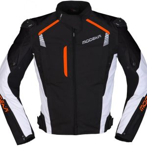 Modeka Lineos Jacket black/white/orange
