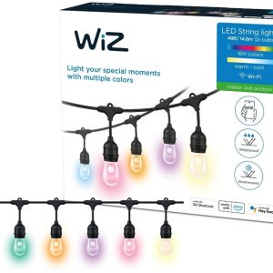 Wiz String Lights 14,8m 12xBulbs 12W/IP65 RGBTW (929003213201)